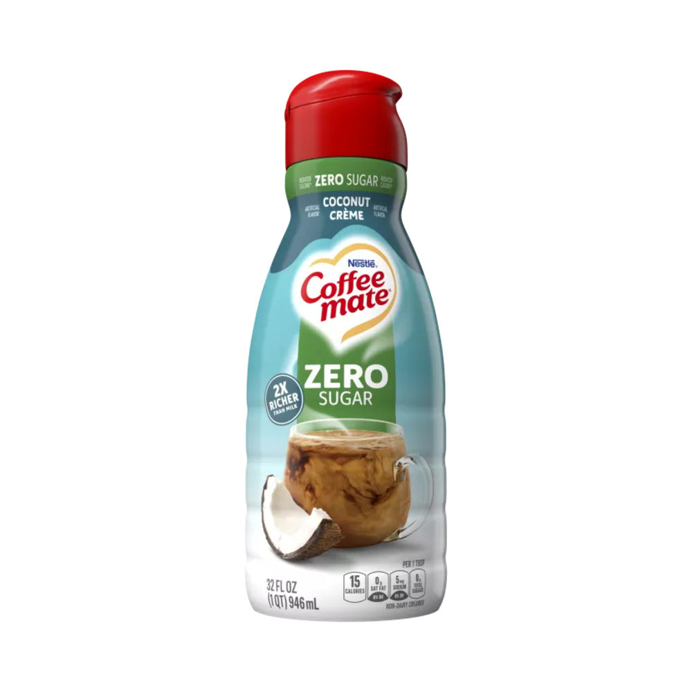 Nestle Coffee Mate Zero Sugar Coconut Creamer 32oz (946ml)