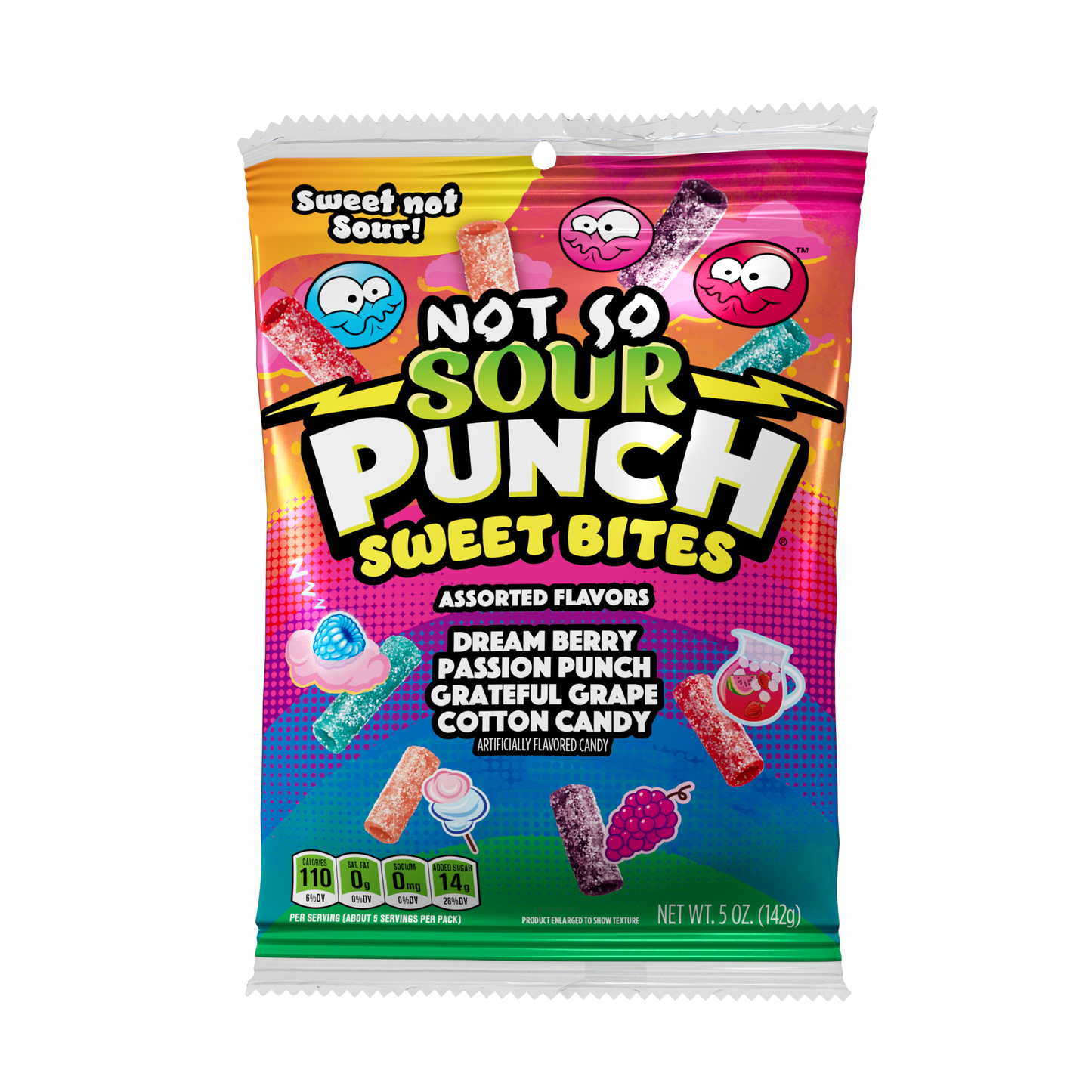 Sour Punch Not so Sour Punch Sweet Bites Asstd Flavours (5oz) 142g