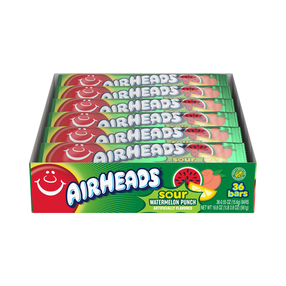 Airheads Chewy Candy Sour Watermelon Punch 0.55oz (16g)