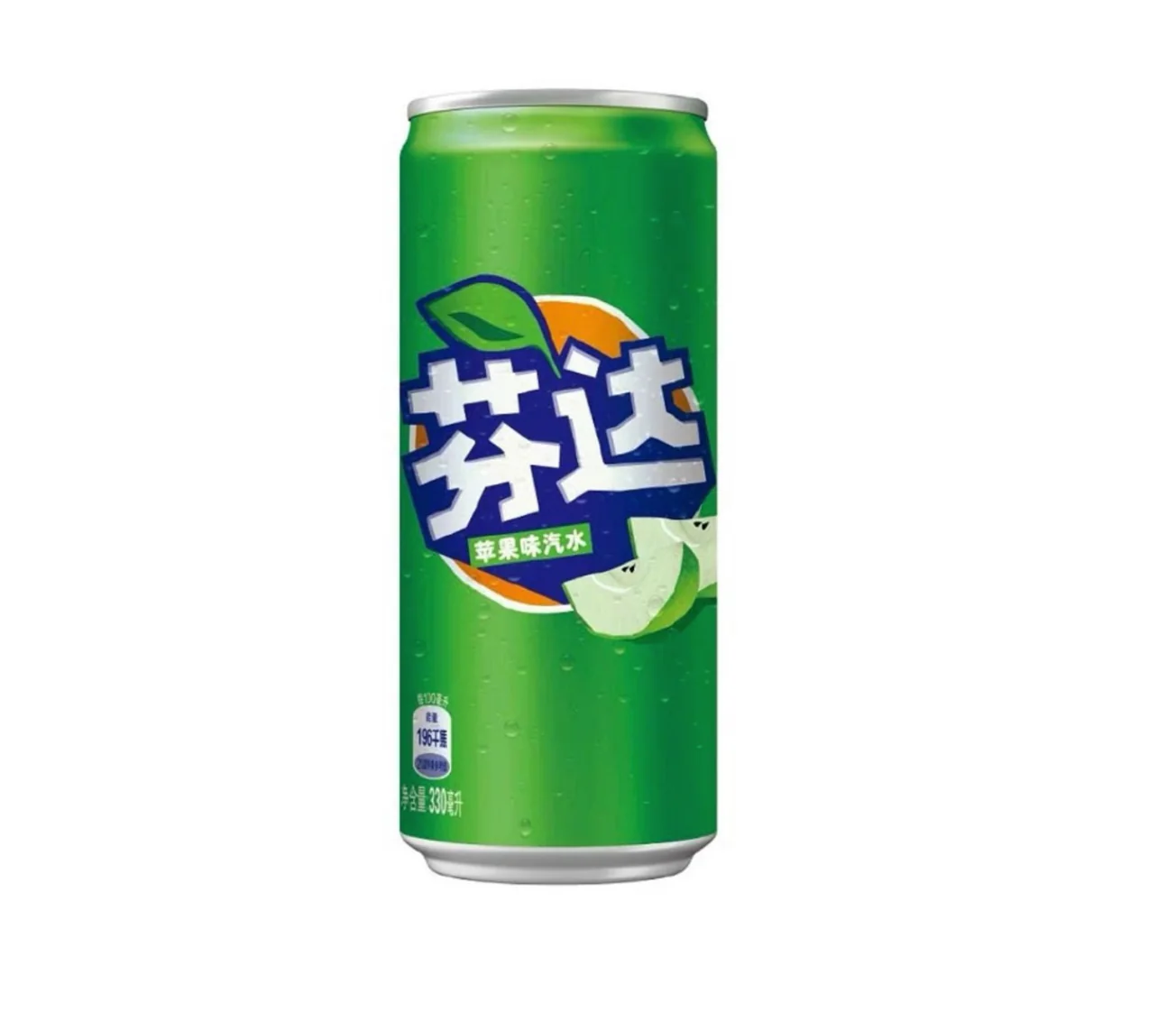 Fanta CN Green Apple Slim Can 330ml