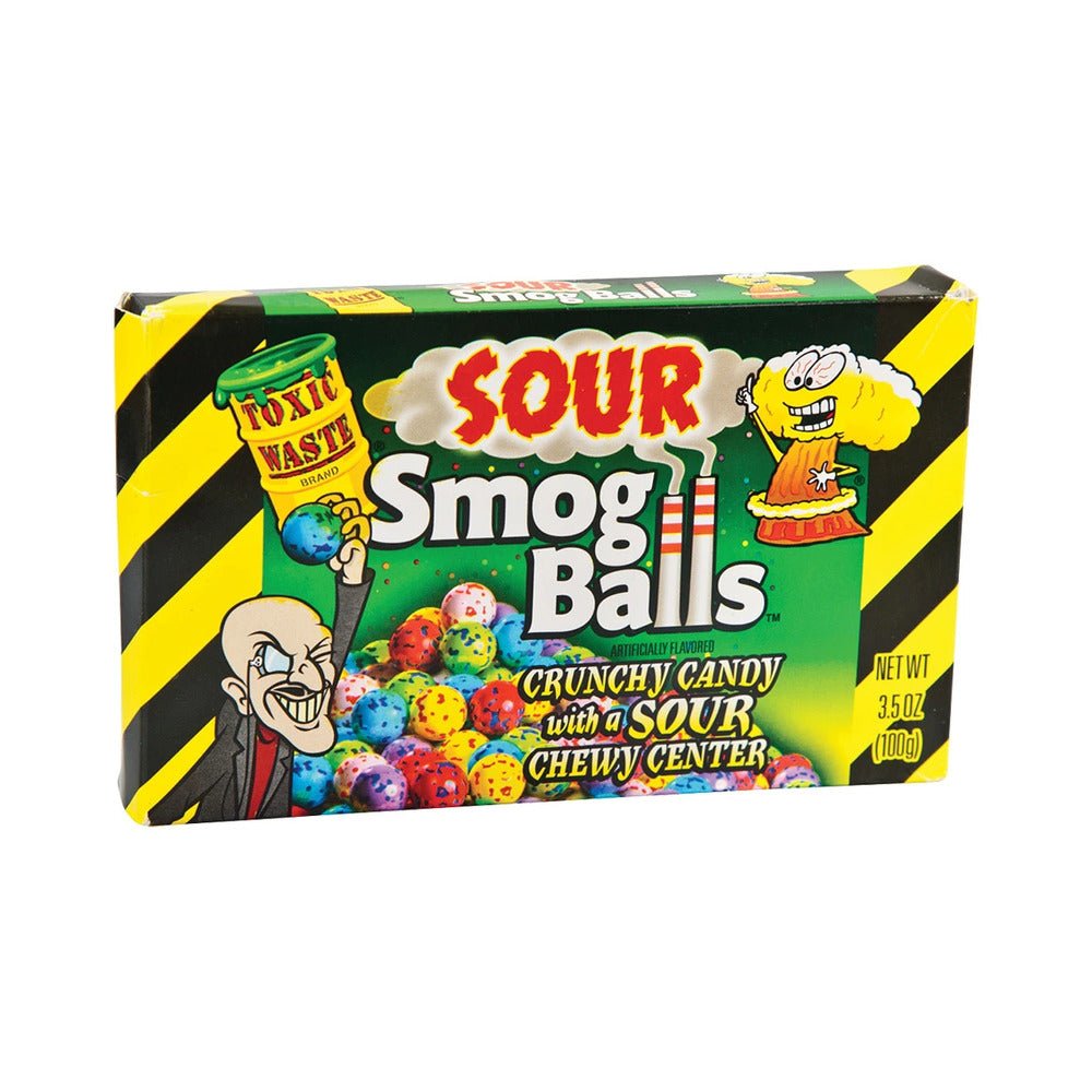 Toxic Waste Sour Smog Balls Theater Box 3.5oz (99g)