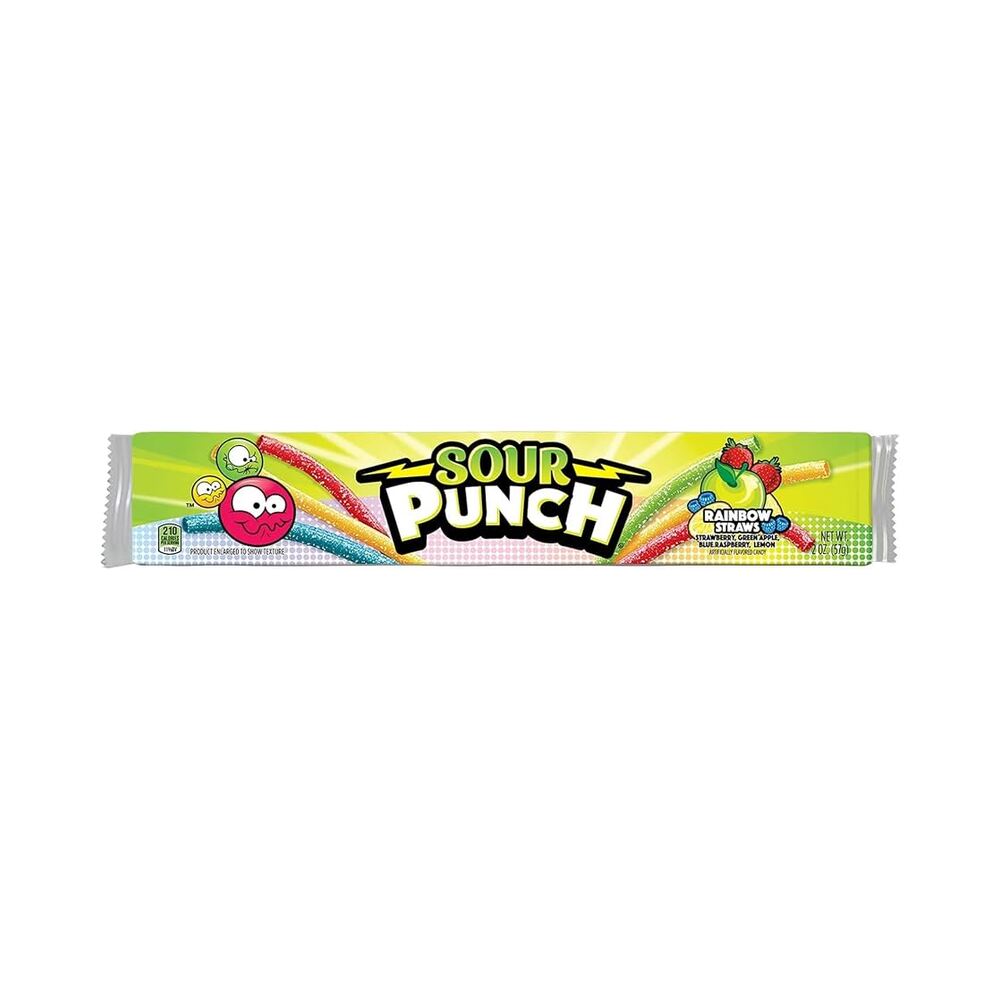 Sour Punch Straws Rainbow 2oz (57g)