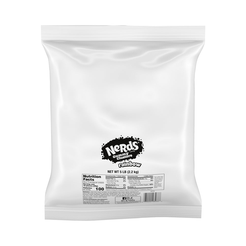 Nestle Nerds Gummy Clusters Rainbow Bulk 5lb (2.27kg)