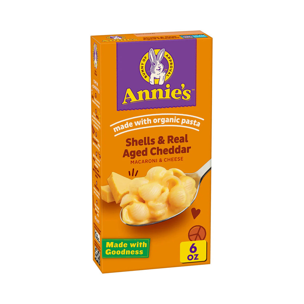 Annie's Shells & Aged Cheddar Mac & Cheese 6oz (170g)