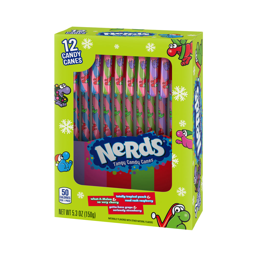 Nerds Holiday Candy Canes Asstd Flavours 5.3oz (150g)