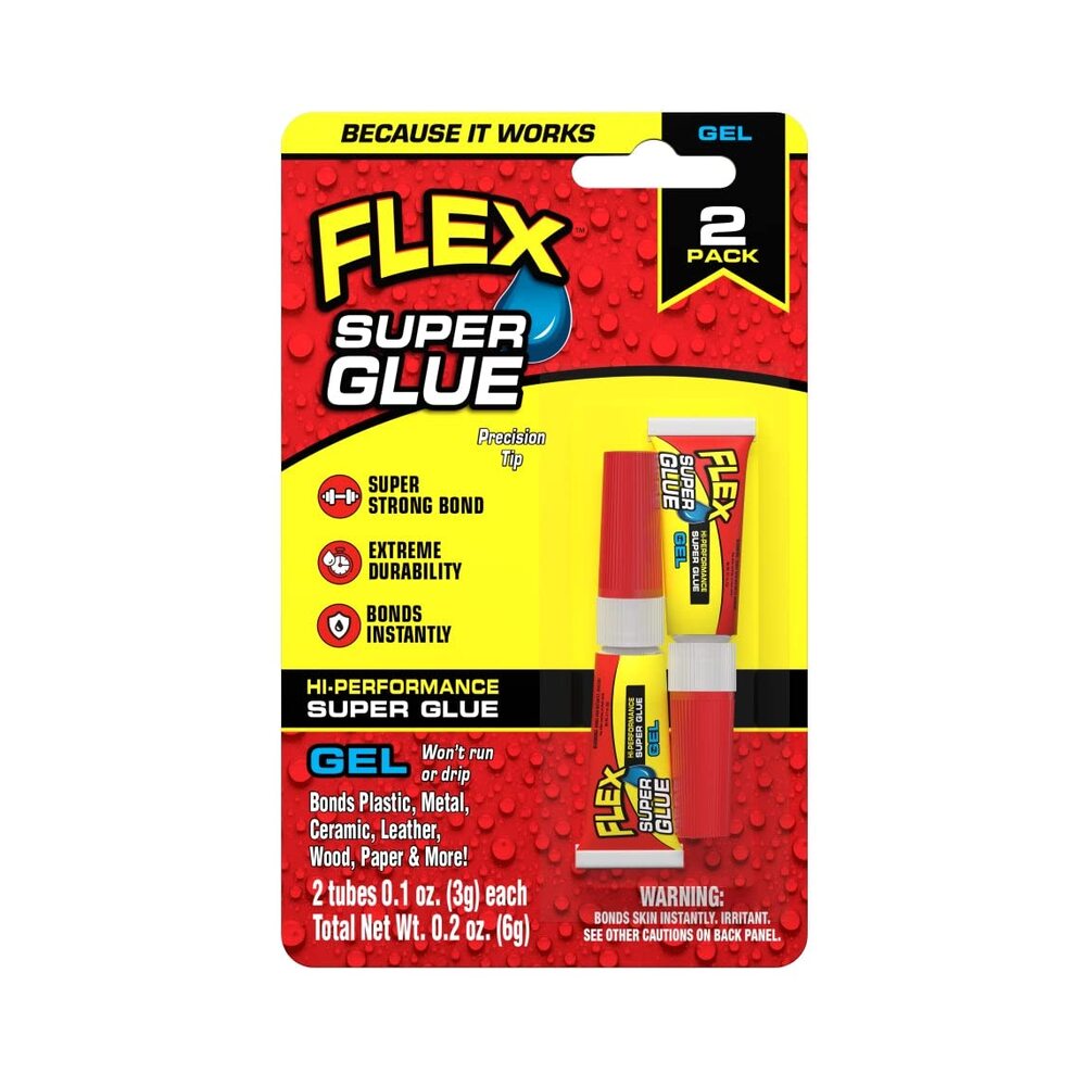 Flex Super Glue Gel 0.1oz (3g) x 2