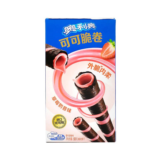 Oreo Crispy Roll Strawberry Milkshake 50g