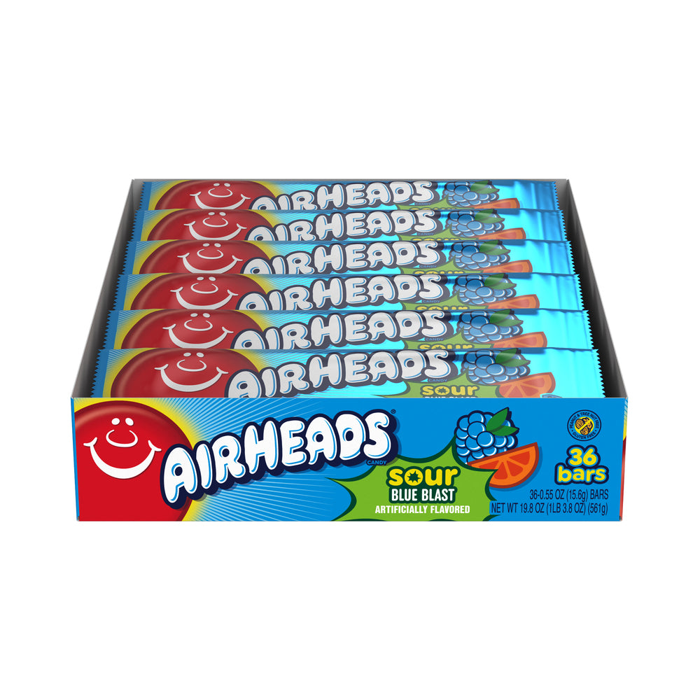 Airheads Chewy Candy Sour Blue Blast 0.55oz (16g)