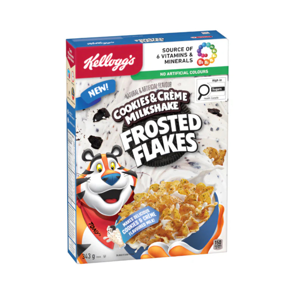 Kellogg’s Cookies & Cream Frosted Flakes Cereal 343g