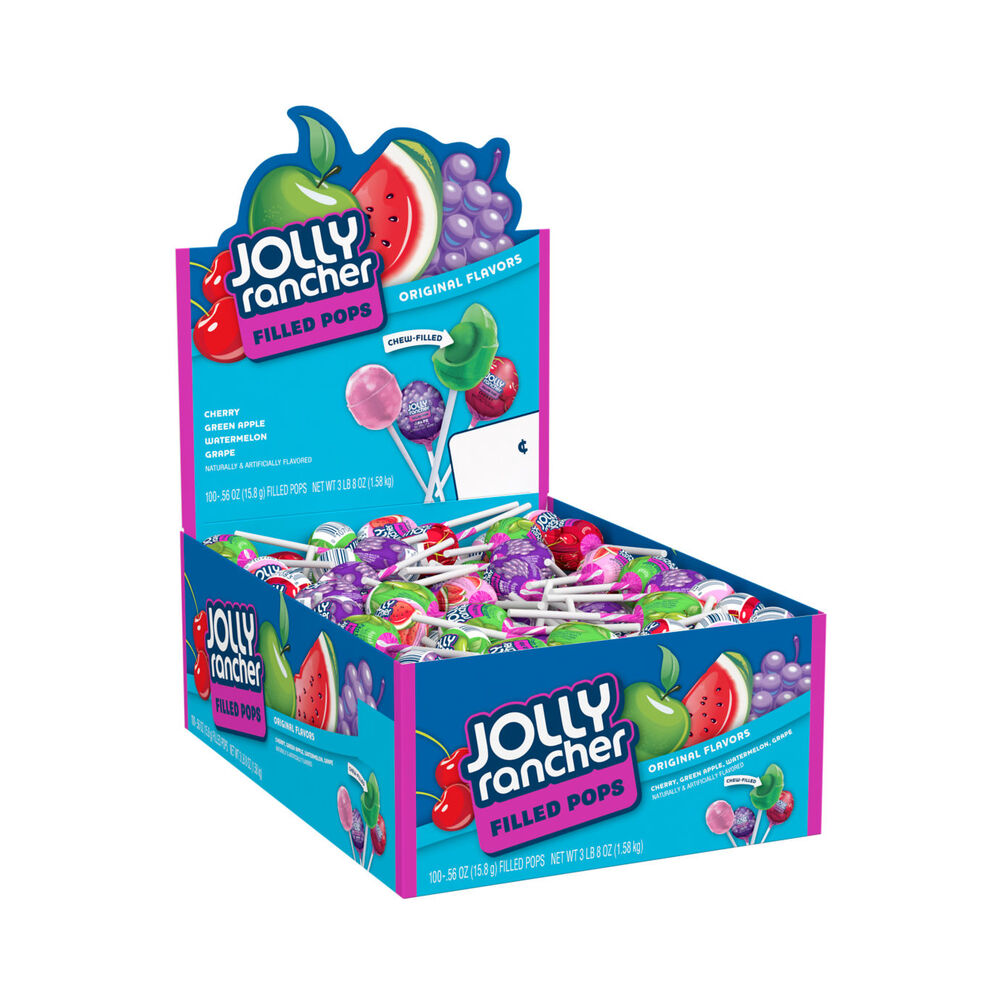 Jolly Rancher Fruit Chews Pops Filled 0.56oz (15.8g)