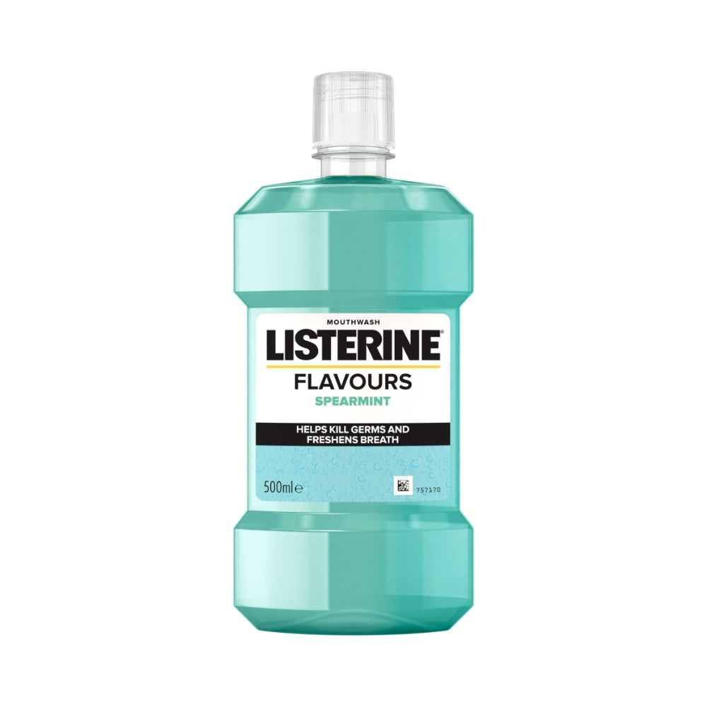 Listerine Spearmint Antibacterial Mouthwash 500ml
