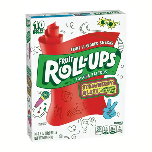 Fruit Roll Ups Strawberry Sensation 10s 5oz (141g)