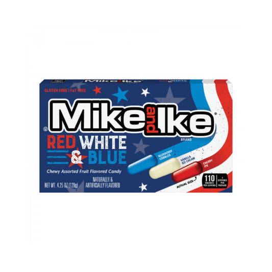 Mike & Ike Red White Blue Theater Box 4.25oz (120g)