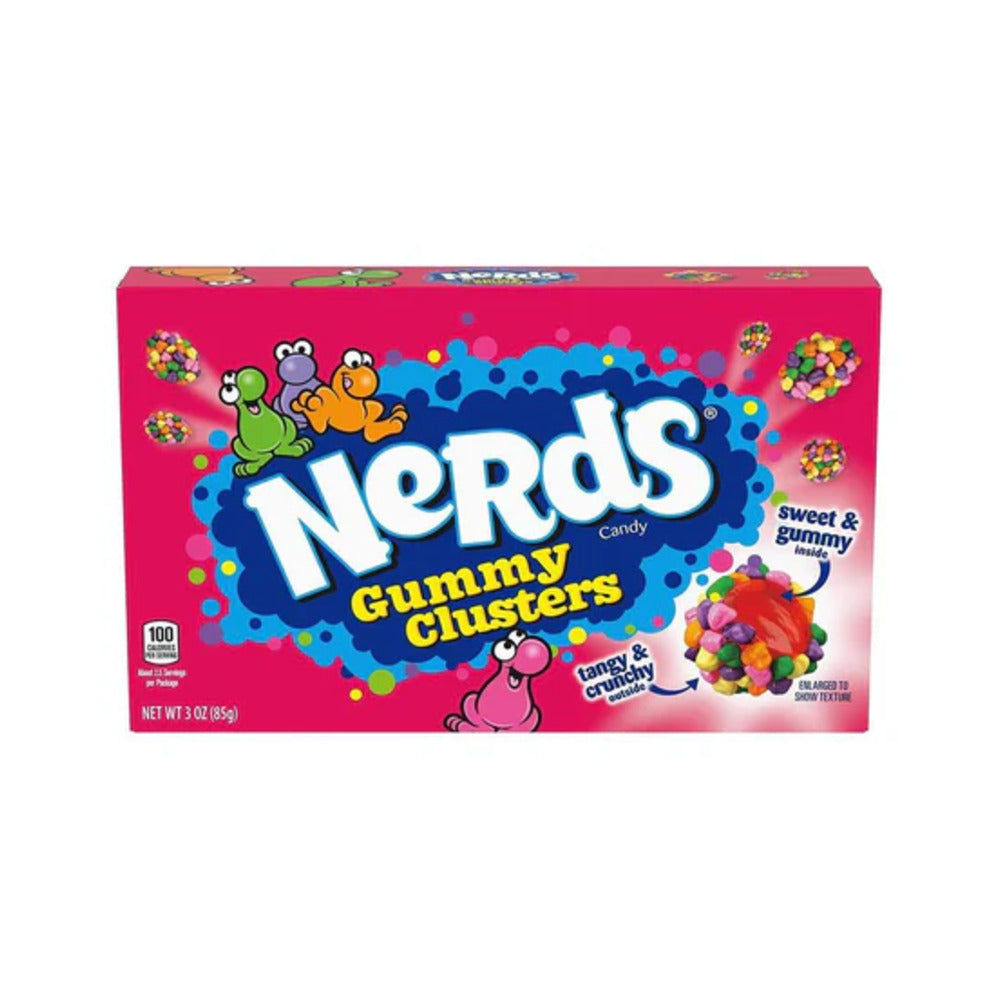 Nestle Nerds Clusters Gummy Rainbow Theater Box 3oz (85g)