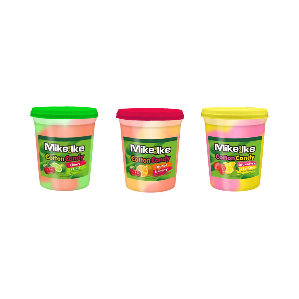 Mike and Ike Cotton Candy Tub Mixed Flavours 2oz (57g)