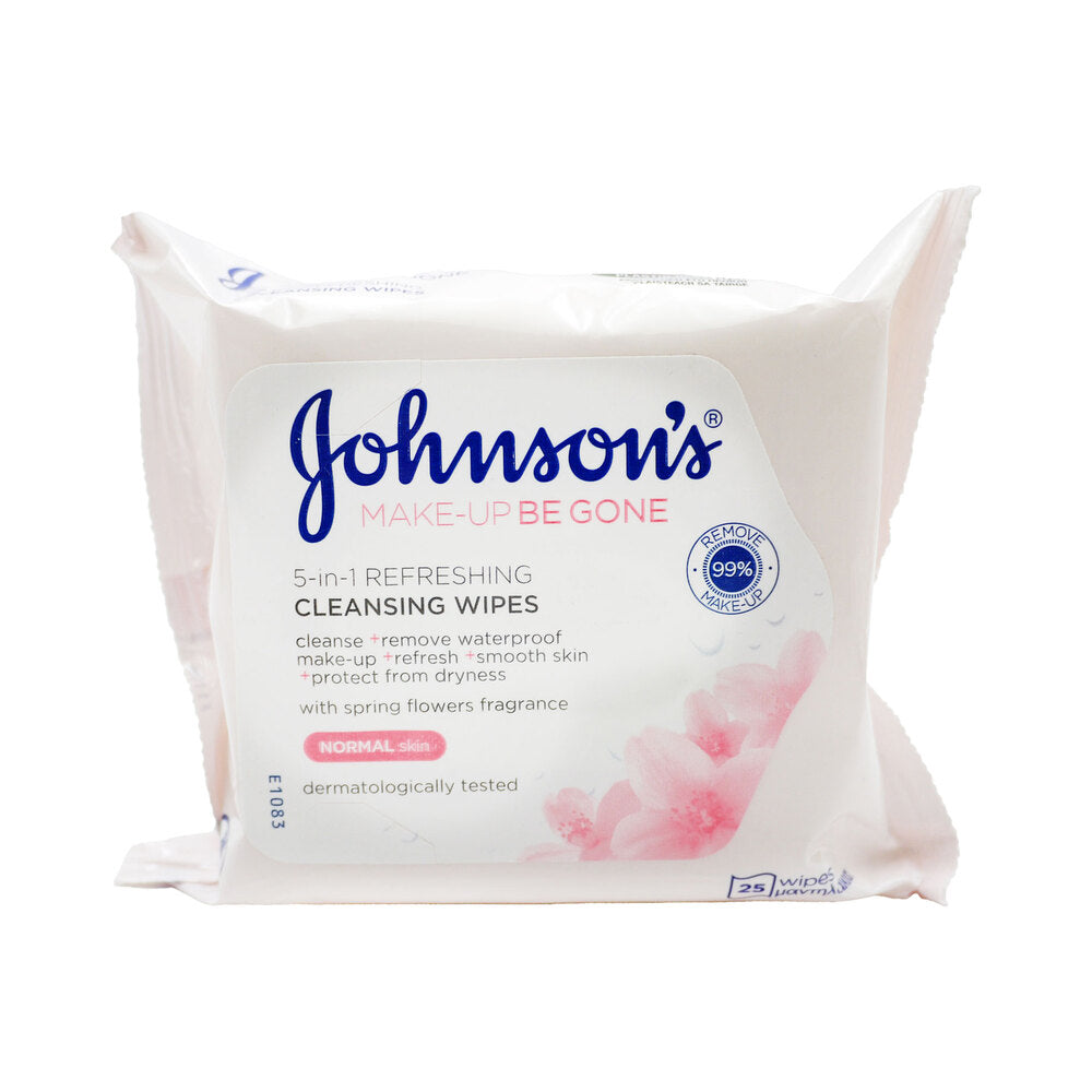 Johnsons Make Up Cleansing Face Wipes Refreshing 25's