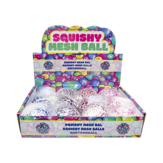 NoveltiesRus Squishy Mesh Ball Glitter