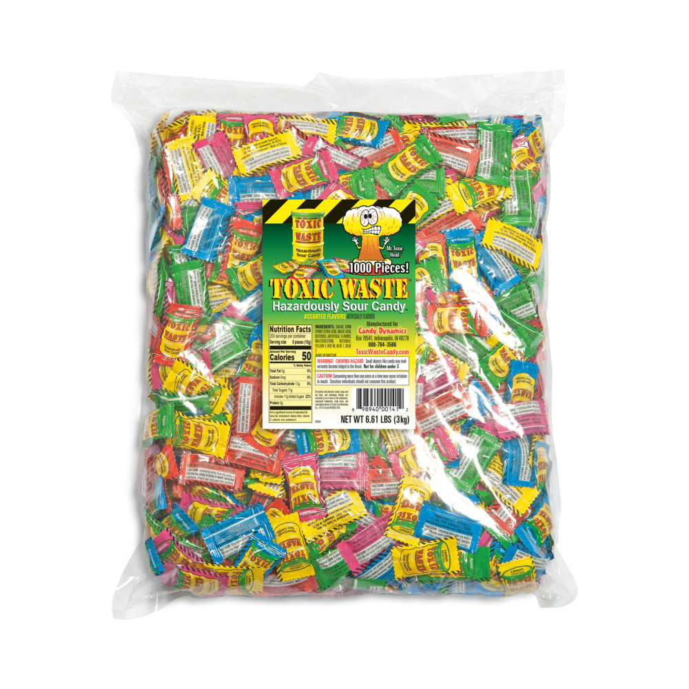 Toxic Waste Bulk Assorted Sour Candy 1000ct