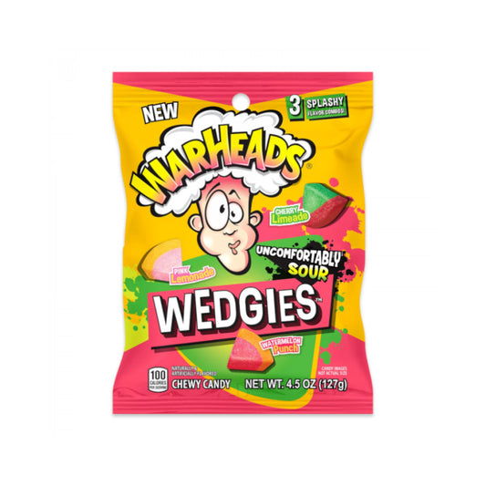 Warheads Wedgies Peg Bag 3.5oz (99g)