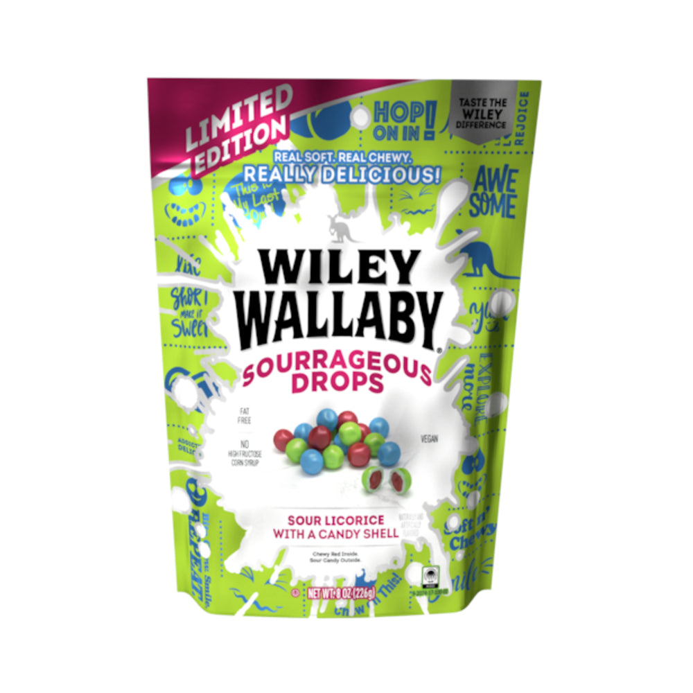 Wiley Wallaby Sourrageous Drops 8oz (226g)