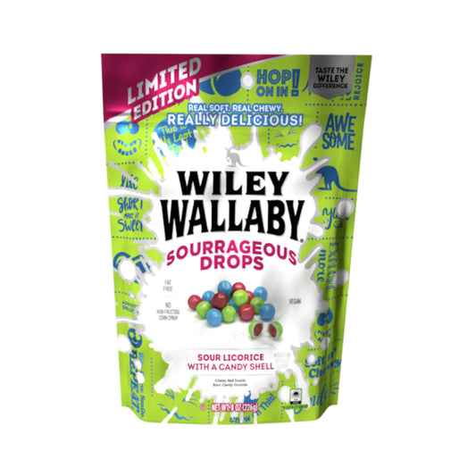 Wiley Wallaby Sourrageous Drops 8oz (226g)