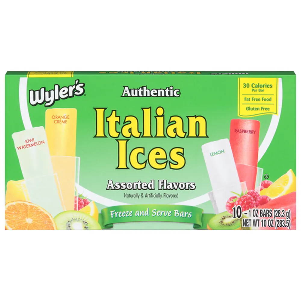 Wyler’s Authentic Italian Ices Assorted Flavours 1oz (28.3g)