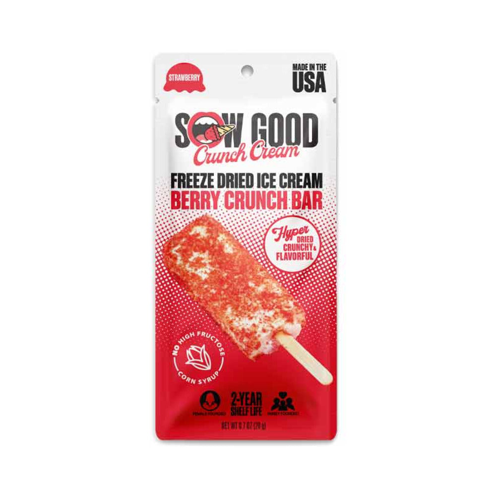 Sow Good Freeze Dried Berry Crunch Cream Bar 0.7oz (20g)