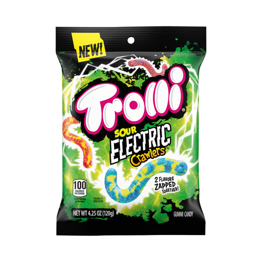 Trolli Sour Electric Crawlers Peg Bag 4.25oz (120g)