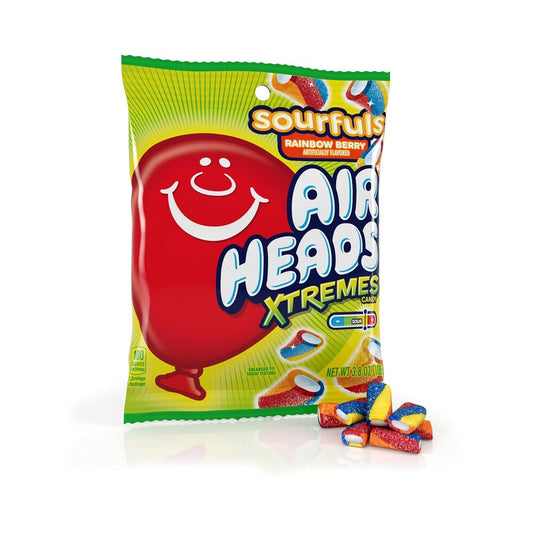 Airheads Xtremes Sourful Rainbow Berry Peg Bag 3.8oz (108g)