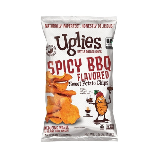 Uglies Kettle Sweet Potato Chips Spicy Bbq 5.5oz (156g)