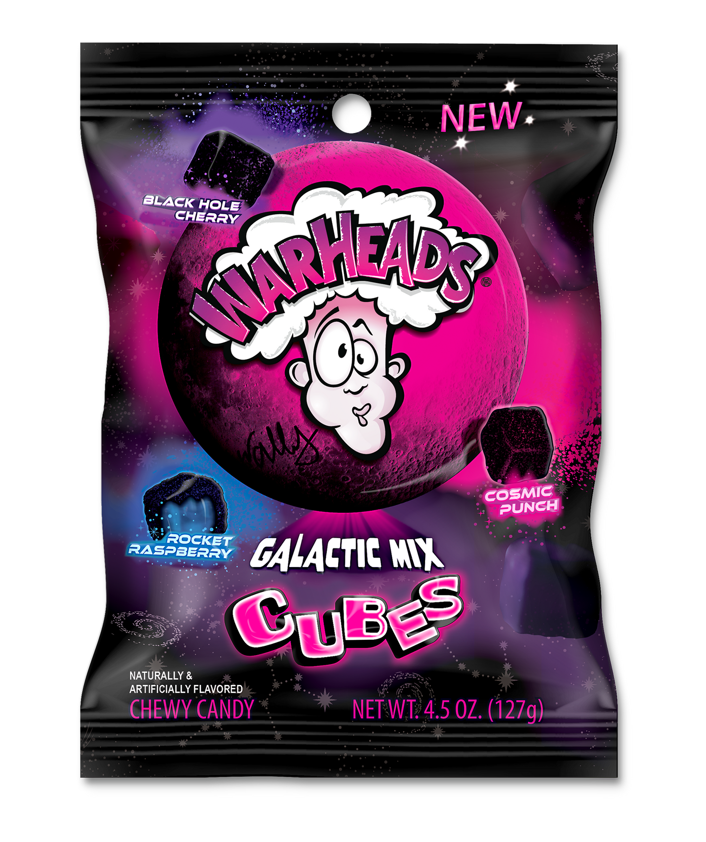 Warheads Galactic Cubes Peg Bag 4.5oz (127g)