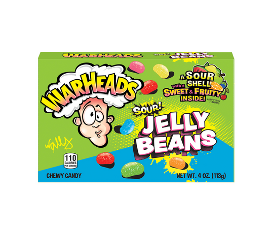 Warheads  Jelly Beans Theater Box 4oz (113g)