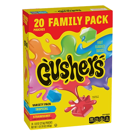 Gushers Strawberry Tropical Variety Pack 20s 16oz (453g)