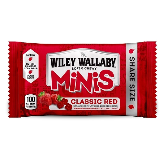 Wiley Wallaby Classic Red Mini's Share Size 3.5oz (99g)