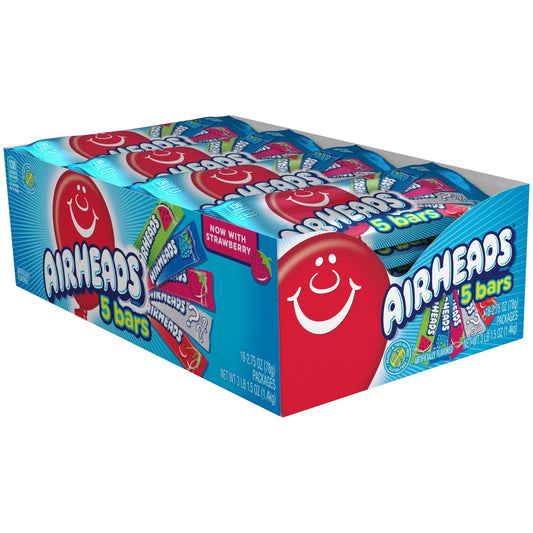 Airheads Assorted Flavours 5 pack 2.75oz (78g) - Candybase