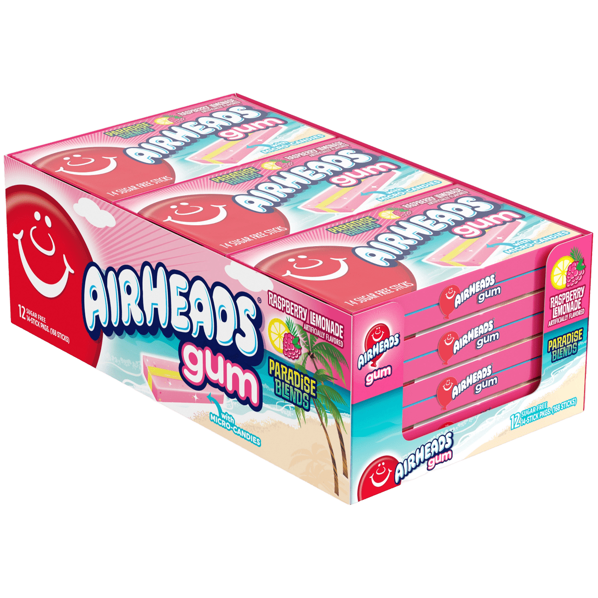 Airheads Gum Raspberry Lemonade 1.185oz (34g) - Candybase