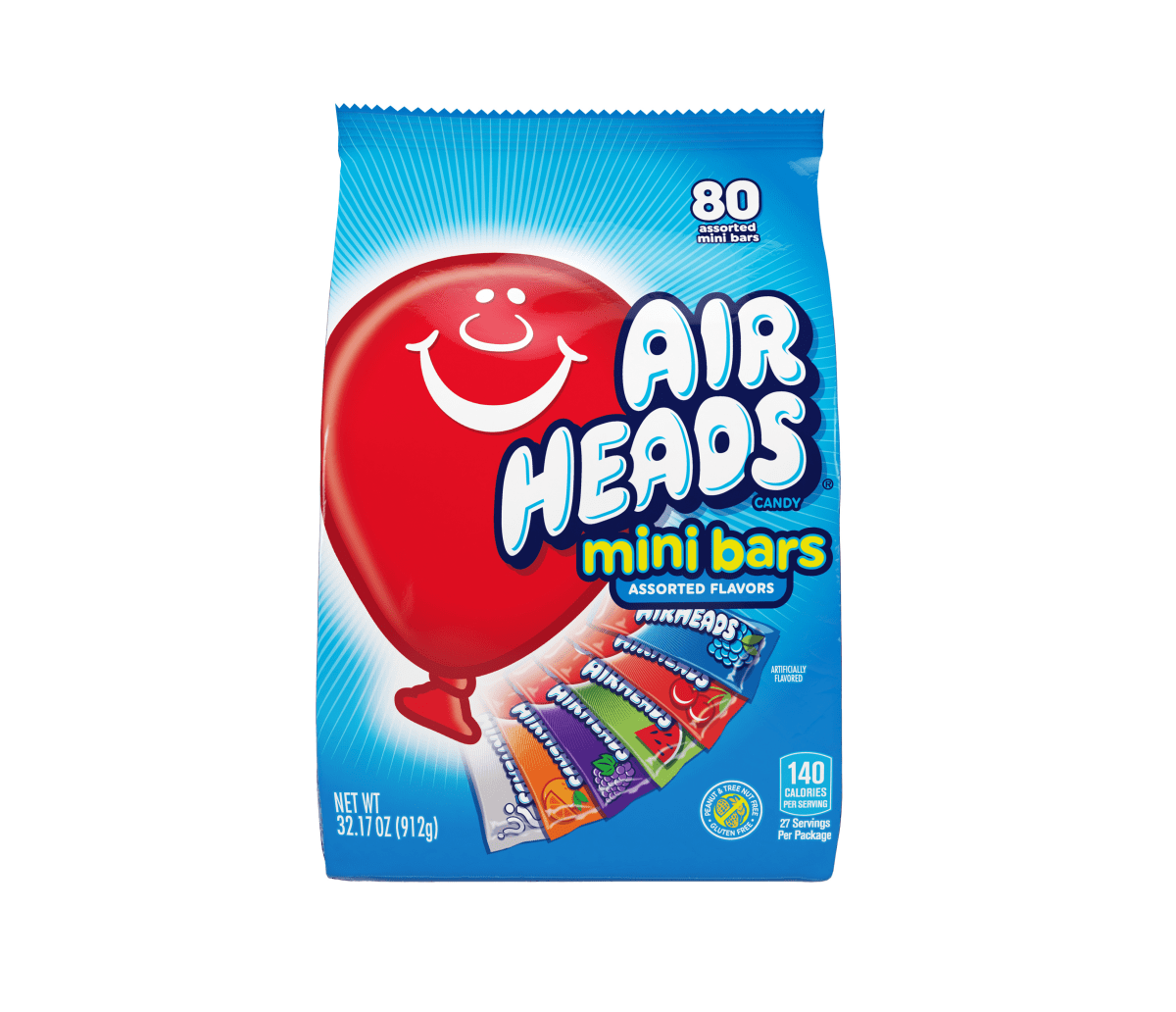 Airheads Mini Bars Gussett Bag 912g - Candybase