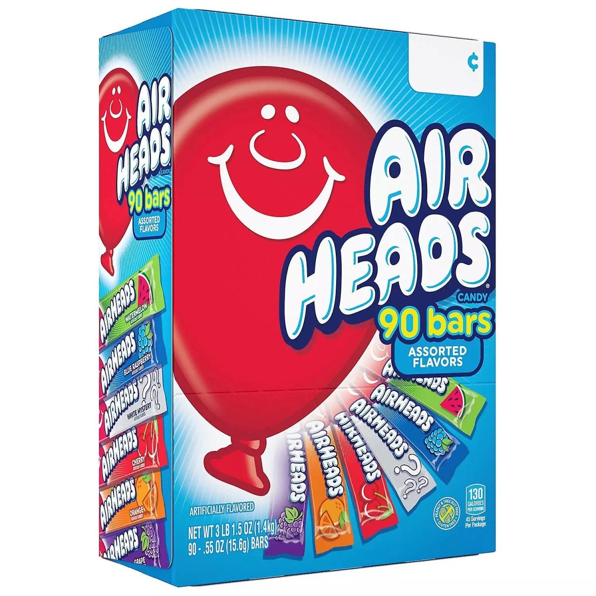 Airheads Variety Pack 90ct 0.55oz (15.6g) - Candybase