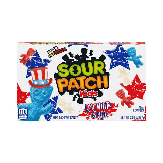 Sour Patch Kids Soft Candy Red White & Blue Theater Box 3.08oz (87g)