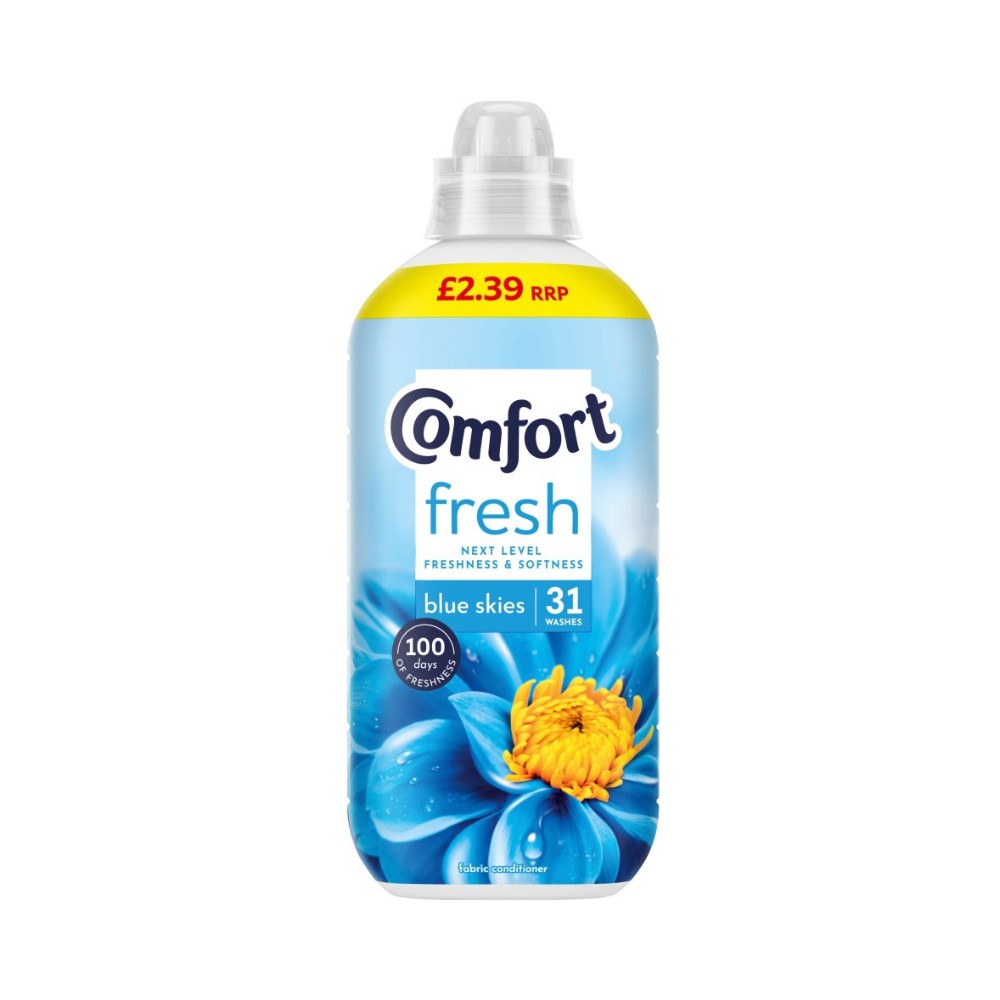 Comfort Fabric Conditioner Blue Skies 31 wash 990ml PM £2.39