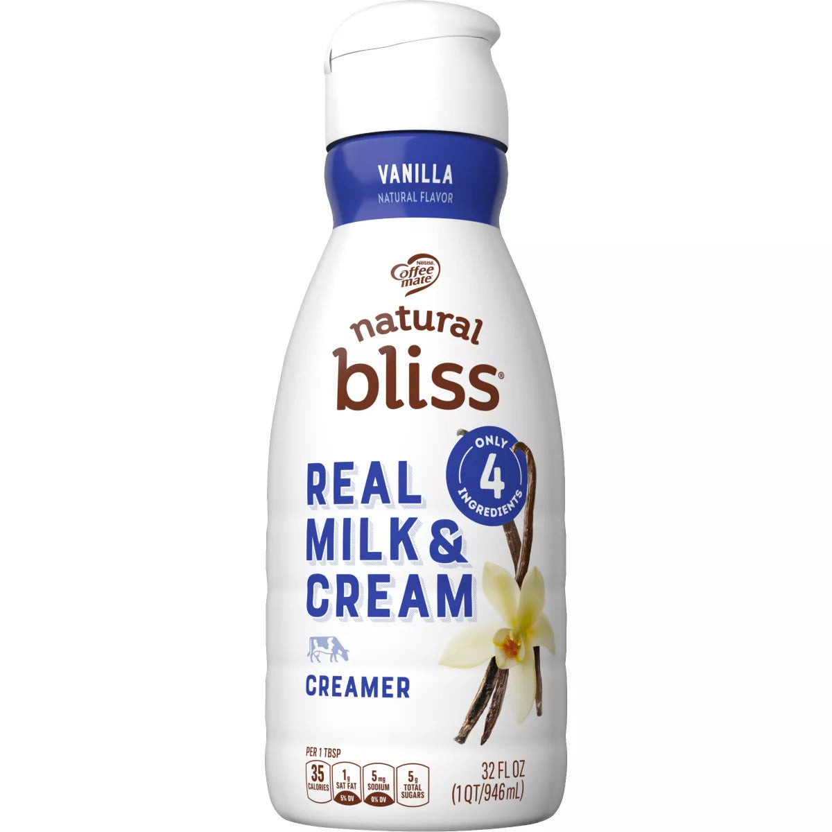 Nestle Coffee mate Natural Bliss Vanilla Creamer 32oz (946ml)