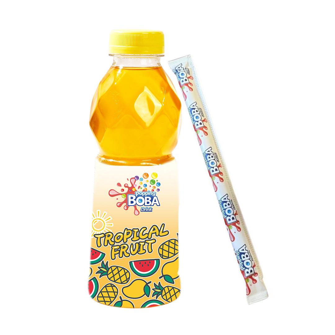 Boba Popping Drink Tropical Fruit 500ml - Candybase