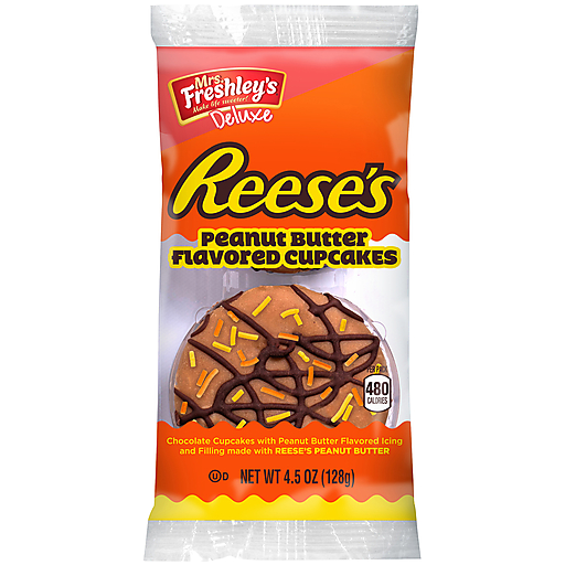 Mrs. Freshley's Reeses Chocolate Cupcakes 4.5oz (128g)