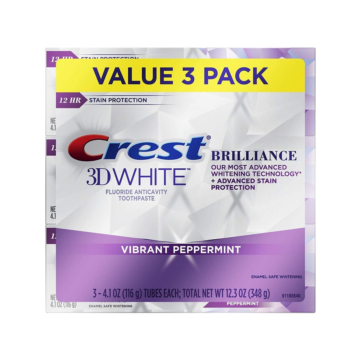 Crest 3D White Brilliance Vibrant Peppermint 4.1oz (116g)    cant seem to reorder