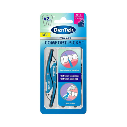 Dentek Ultimate Comfort Picks 42's (With 4 Protective Covers)
