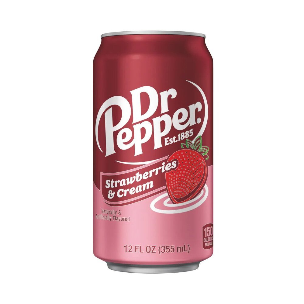 Dr Pepper Strawberries & Cream 12oz (355ml) - Candybase