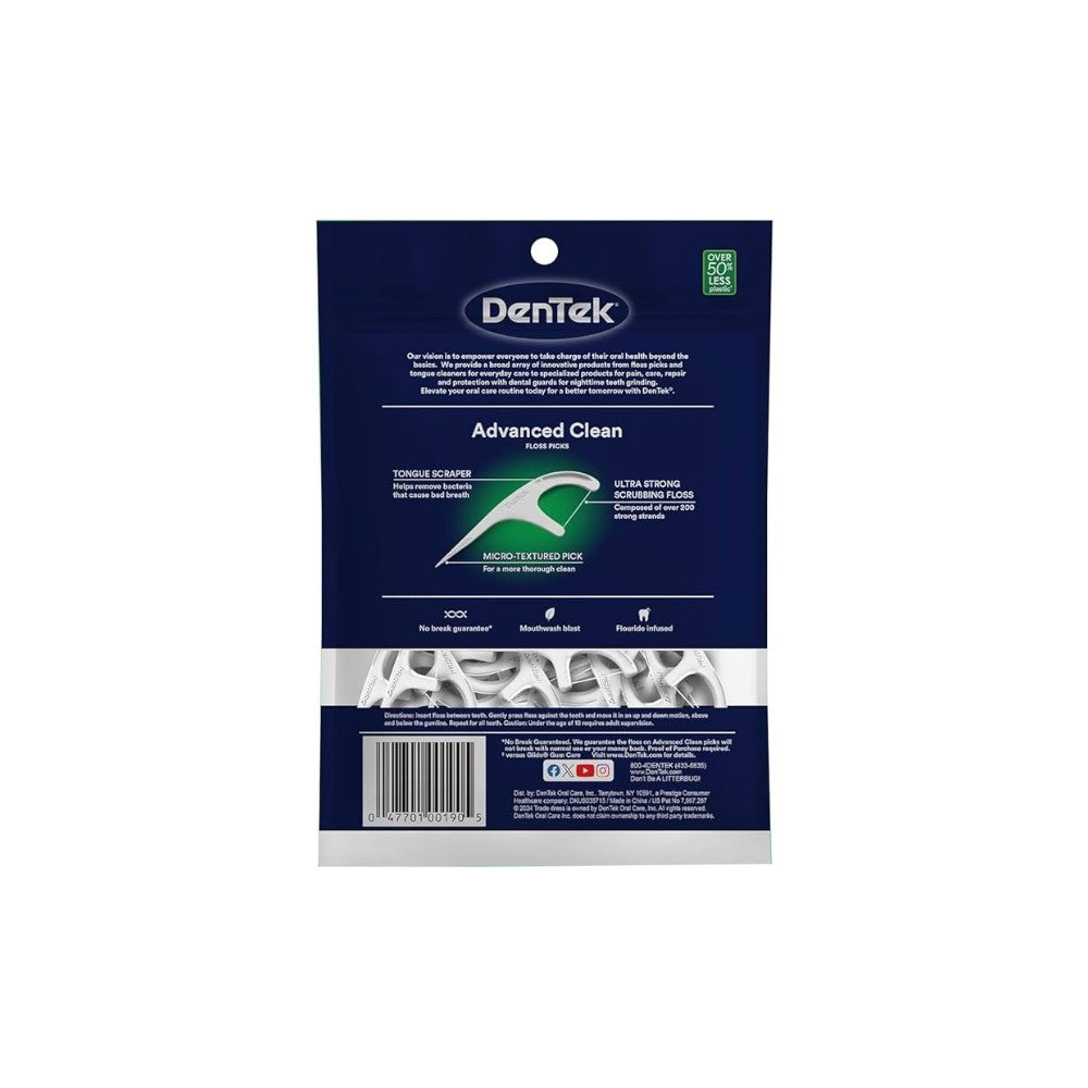 Dentek Floss Picks Triple Clean 150's