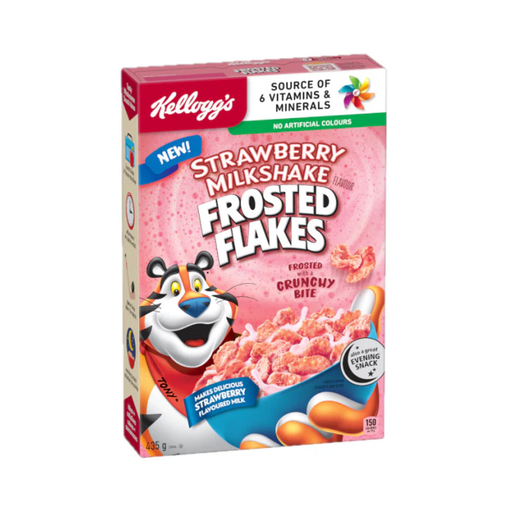 Kellogg’s Strawberry Milkshake Frosted Flakes Cereal 435g