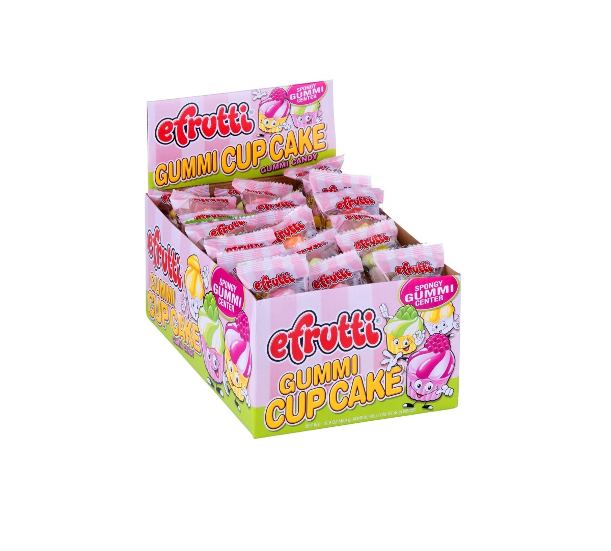 eFrutti Individually Wrapped Gummi Cupcakes 0.28oz (8g) - Candybase