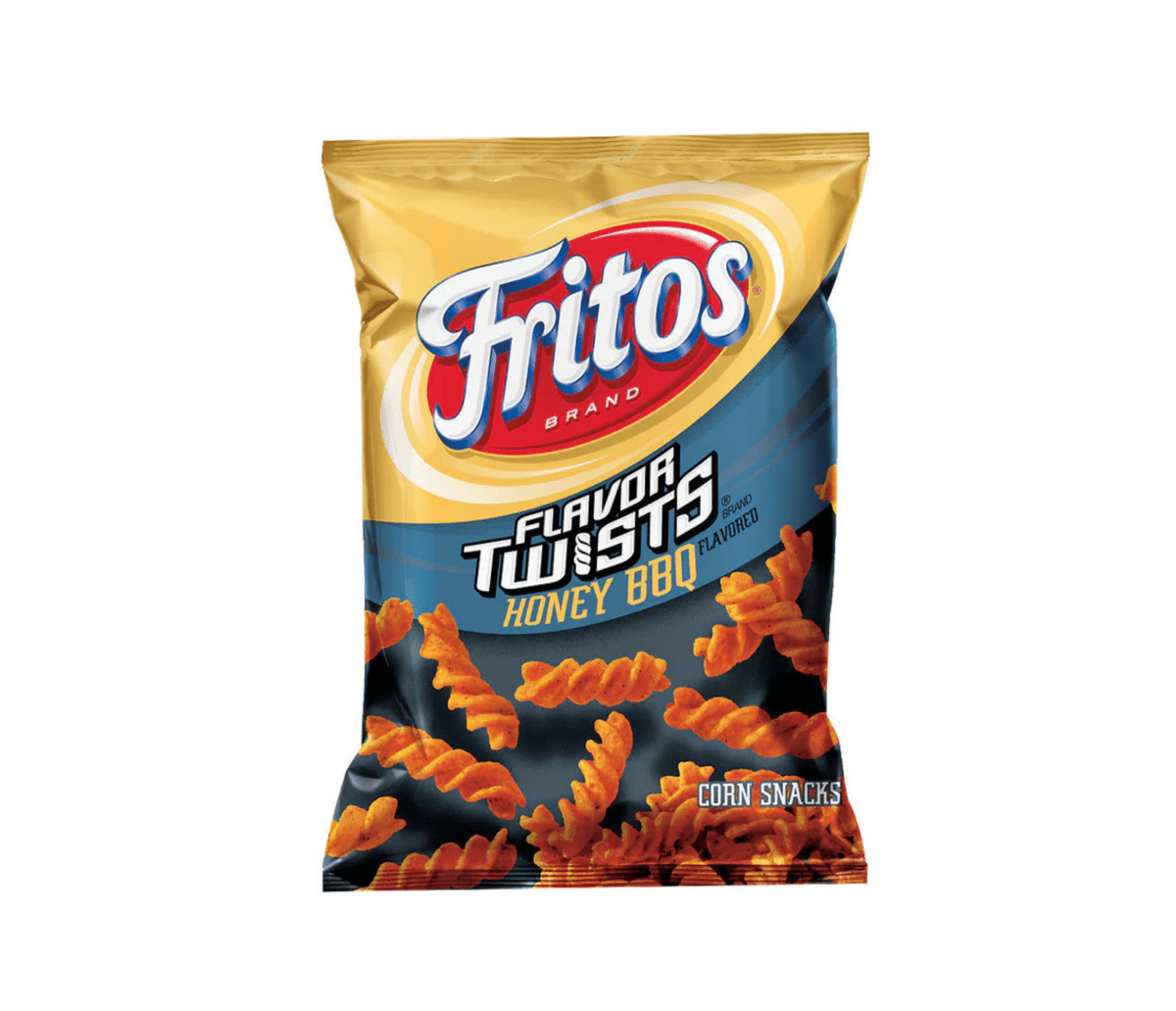 Fritos Flavor Twists, Honey BBQ, 4.25oz (283g) - Candybase